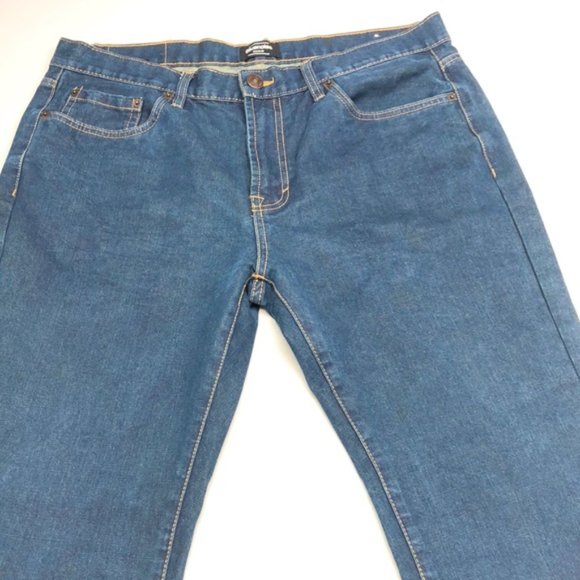 LIKE NEW MENS BLUENOTES DENIM DYLAN STRAIGHT JEANS 36x30 VINTAGE BLUENOT… - Picture 6 of 12